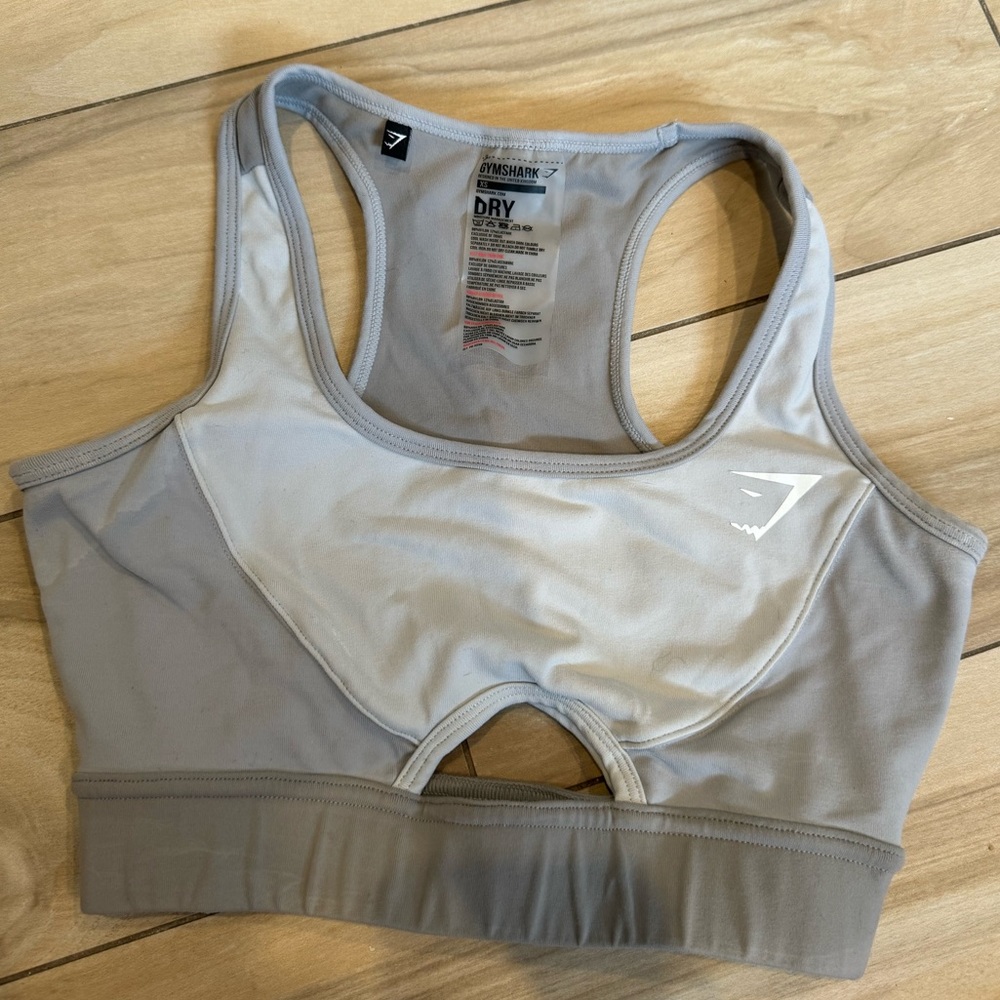 Gymshark Grey XS Sports Bra - perfect condition - high support - shoes underboob
